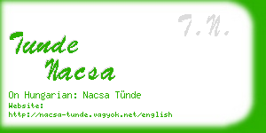 tunde nacsa business card